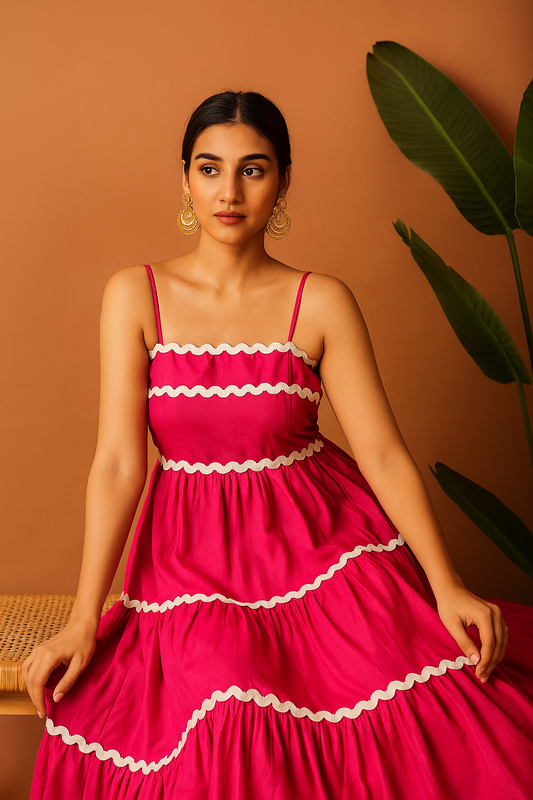 The Rani Pink Serenade Maxi Dress