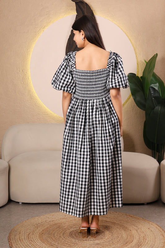 Black & White Checkered Dress